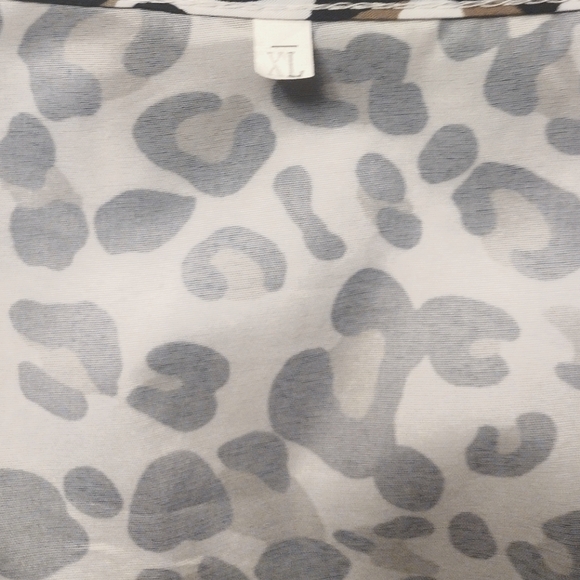 Silky Slip Dress - Cheetah print, Deep -V - Picture 2 of 3